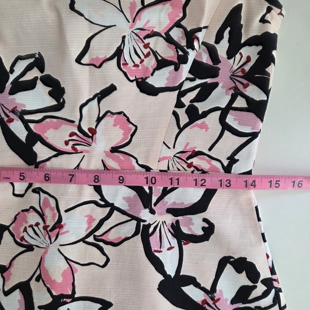 Lilly Pulitzer Tiger Lilly Floral Print Sleeveless Textured Mini Sheath Dress - Picture 11 of 13